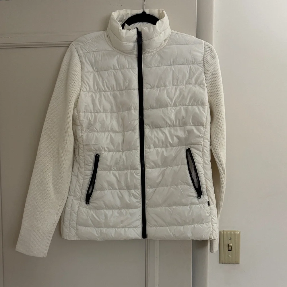 Lou & Grey Sweater Puffer Jacket SZ S - Picture 2 of 8